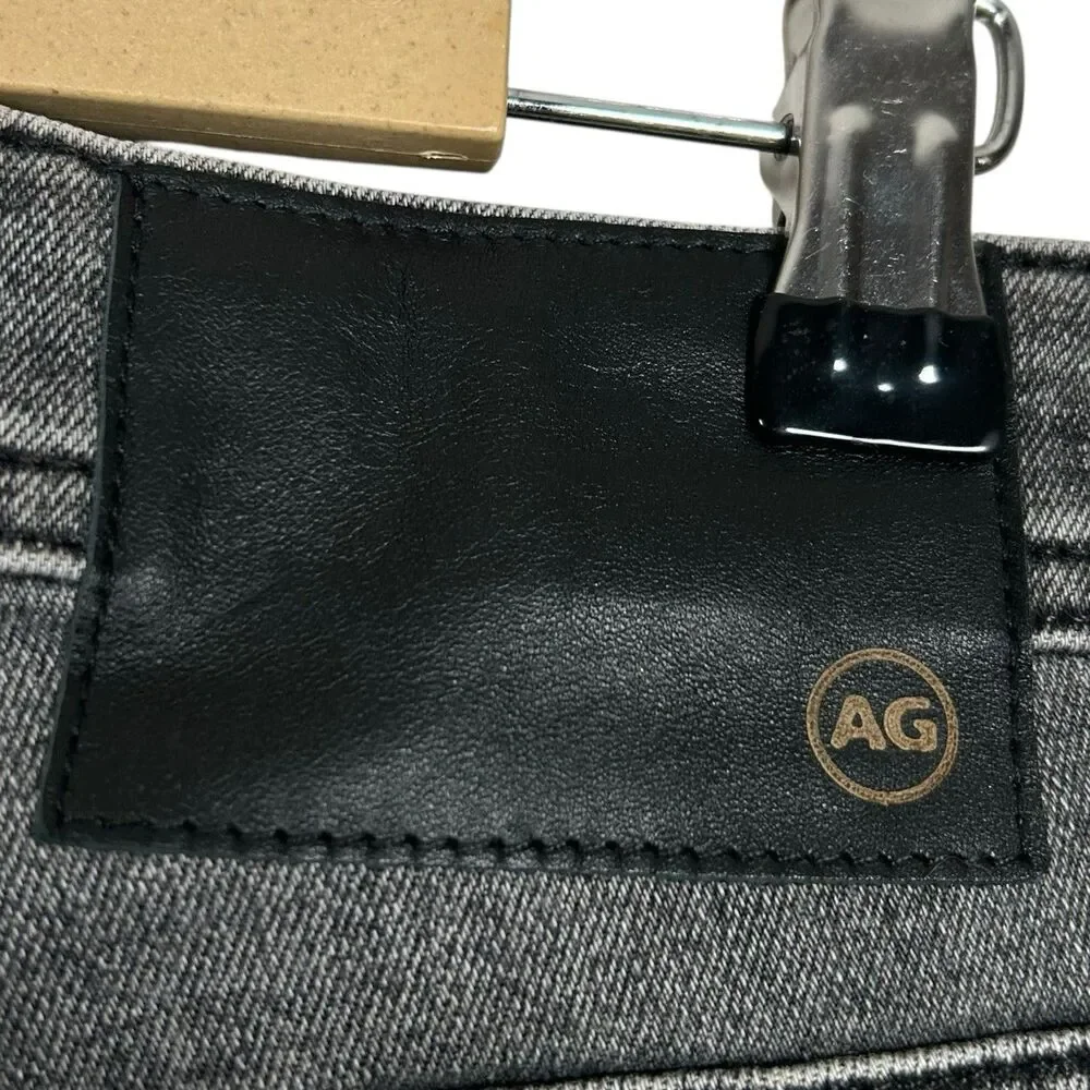 AG Adriano Goldschmied Tellis Jeans Mens 32x34 Gray Modern Slim Grunge Faded NWT